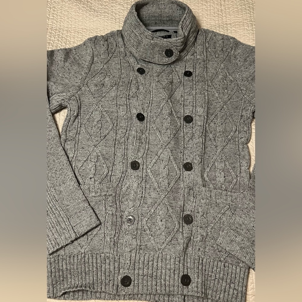 Vintage GUESS Double breasted cable sweater - Picture 5 of 15